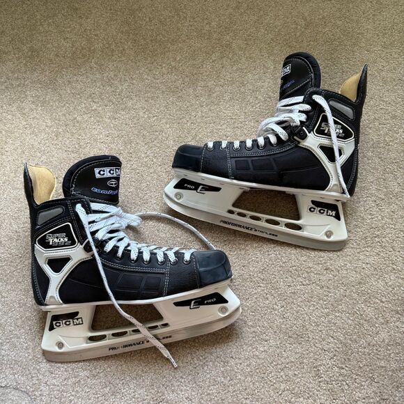 CCM Super Tacks 9350 Ice Hockey Skates Mens Size 9.5D EUC - Picture 1 of 12